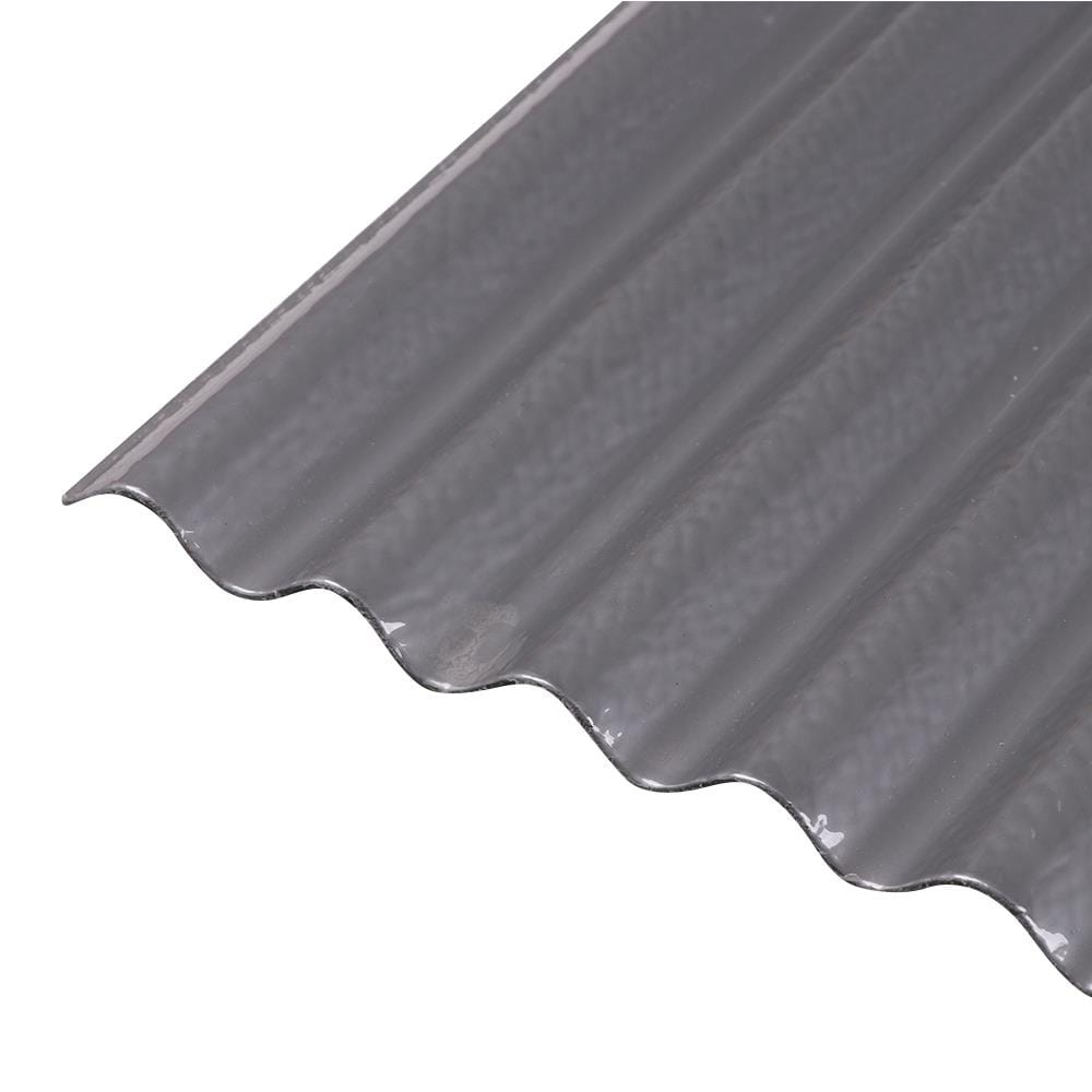 CORRUGATED POLYCARBONATE SHEET (SMALL CORRUGATION) SUNSHIELD SMALL 13MM 1.03X2.4M SILVER