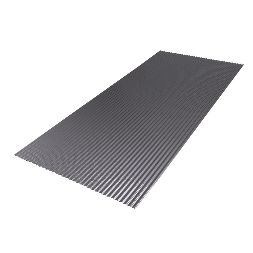 CORRUGATED POLYCARBONATE SHEET (SMALL CORRUGATION) SUNSHIELD SMALL 13MM 1.03X2.4M SILVER