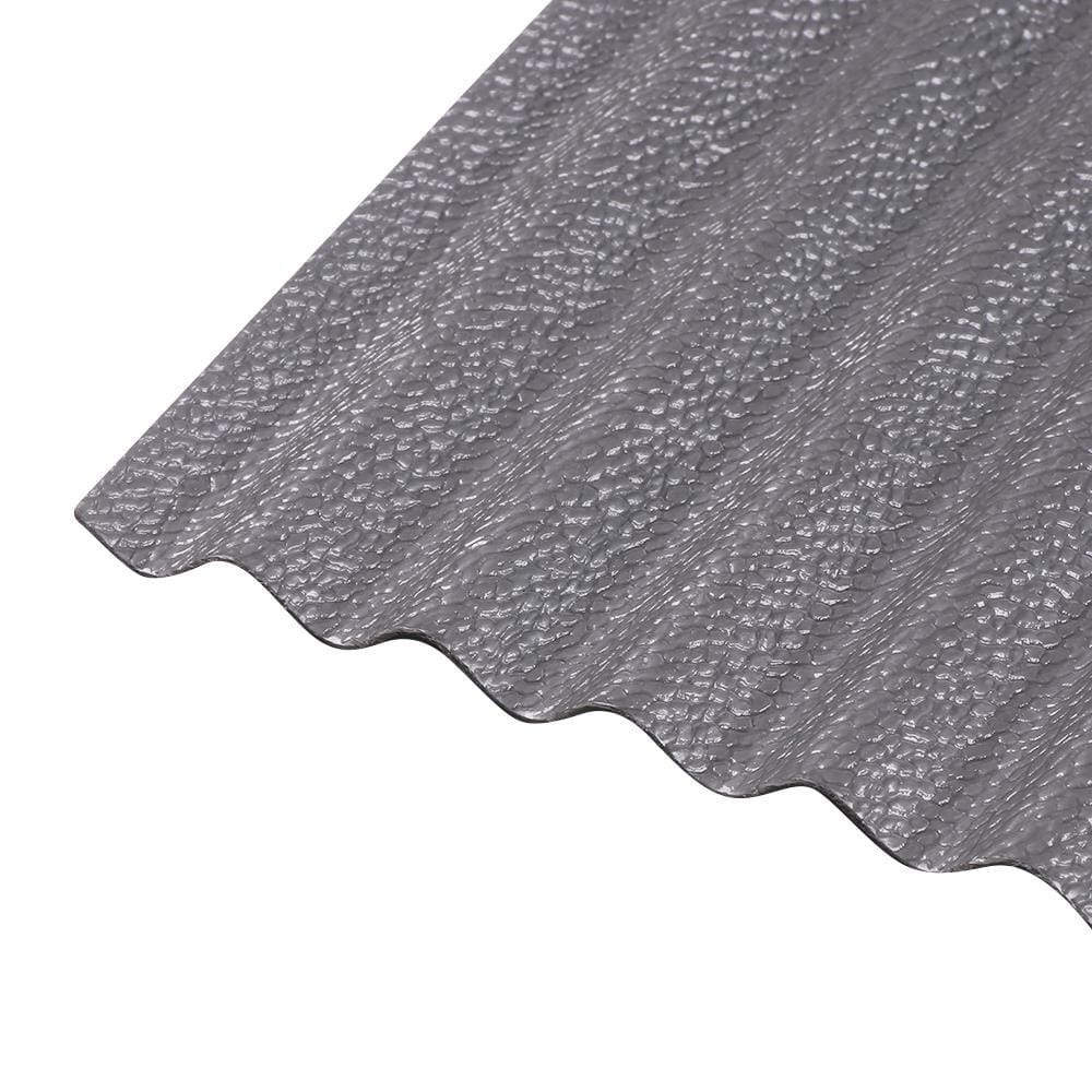 CORRUGATED POLYCARBONATE SHEET (SMALL CORRUGATION) SUNSHIELD SMALL 13MM 1.03X2.4M SILVER