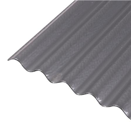 CORRUGATED POLYCARBONATE SHEET (SMALL CORRUGATION) SUNSHIELD SMALL 13MM 1.03X2.4M SILVER_0