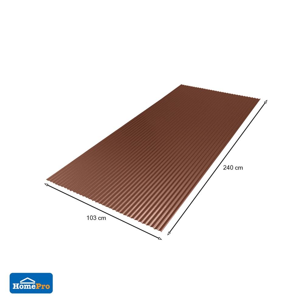 แผ่นโพลีคาร์บอเนต ลอนเล็ก SUNSHIELD 13 มม. 1.03X2.4 ม. สีนํ้าตาล