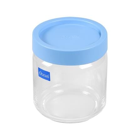ขวดโหลแก้วกลมฝาดึง OCEAN POP JAR 0.5 ลิตร สีฟ้า_0
