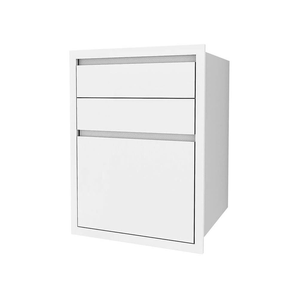 ตู้ลิ้นชัก 3 ชั้น CABIN HI-GLOSS 54.6x65 ซม. สีขาว