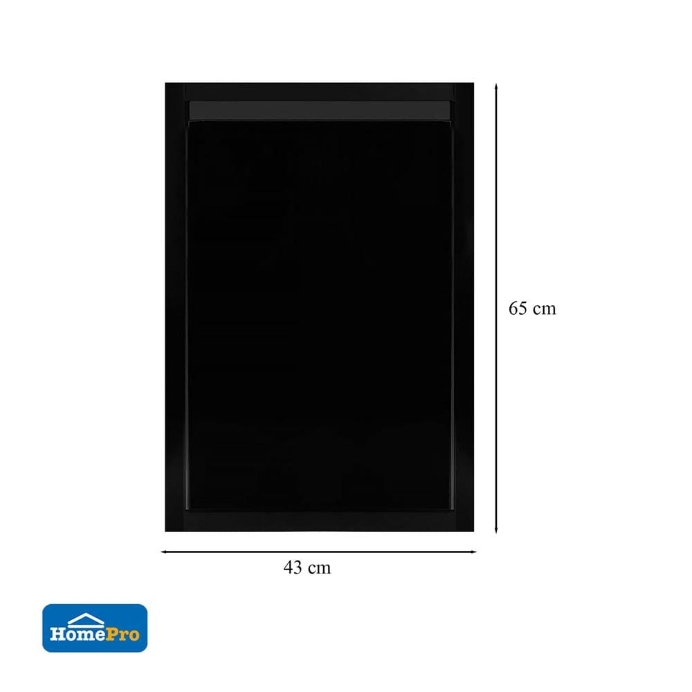 บานซิงค์เดี่ยว CABIN HI-GLOSS 43X65 ซม. สีดำ