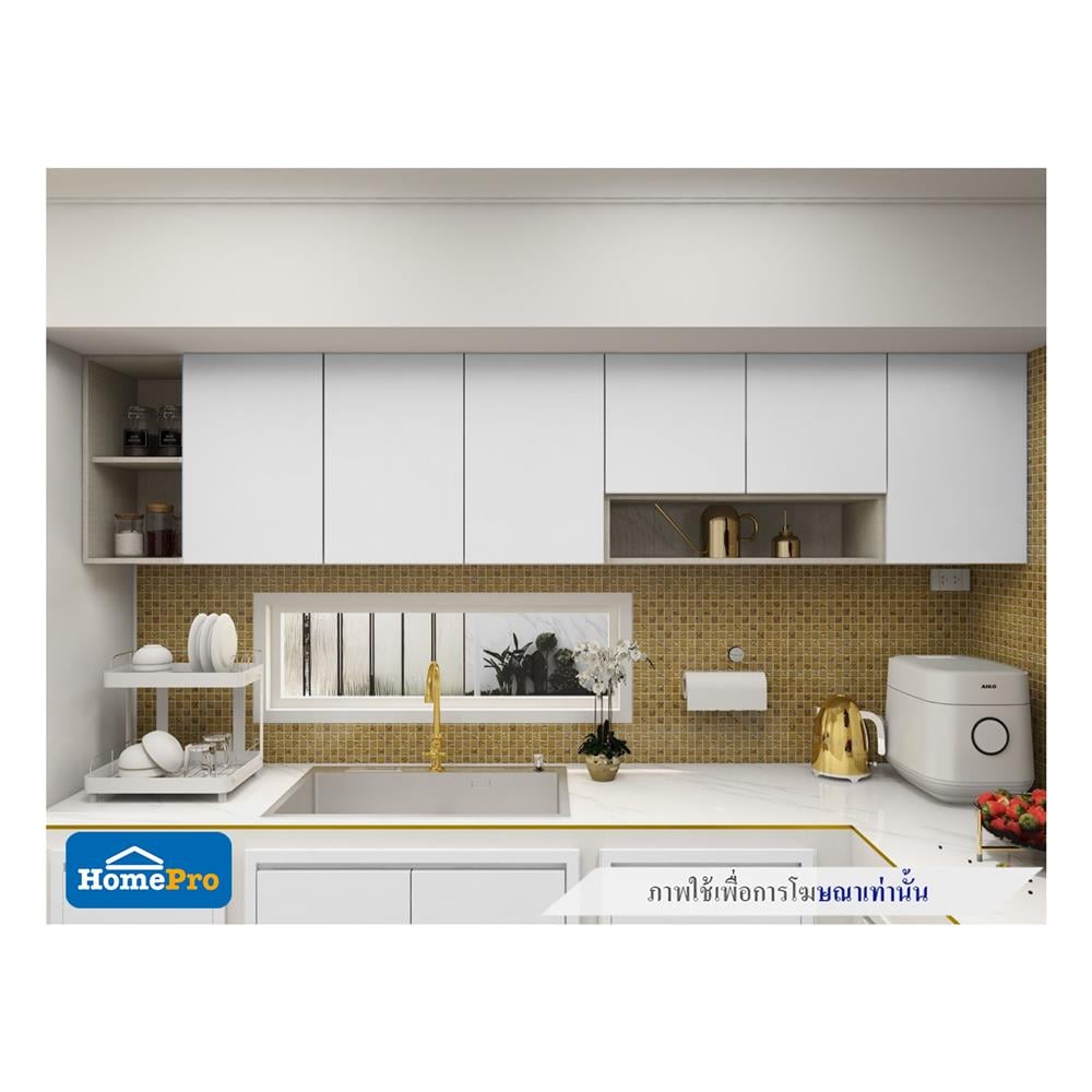 ตู้แขวน 4 เหลี่ยม CABIN HI-GLOSS 30x60 ซม. สีลายผ้า