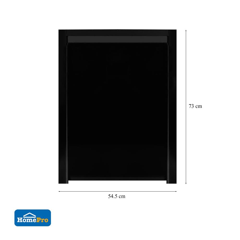 บานถังแก๊ส CABIN HI-GLOSS 54.5X73 ซม. สีดำ