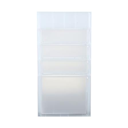 ชั้นลิ้นชักเล็ก 4 ชั้น DKW HH-461/3ST 16.7x21.2x33.2 ซม. สีขาว/ใส_1