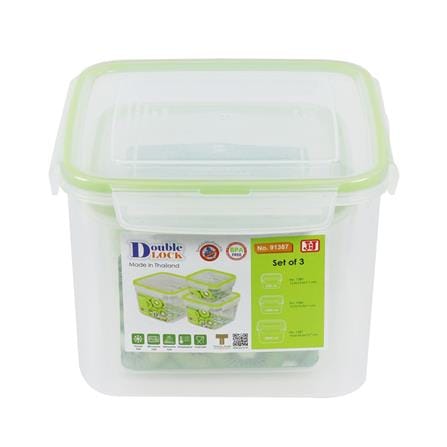 ชุดกล่องอาหารเหลี่ยม JCJ SAFE&LOCK 91387 3 ชิ้น_1