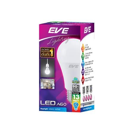 หลอด LED EVE A60 13 วัตด์ DAYLIGHT E27_2