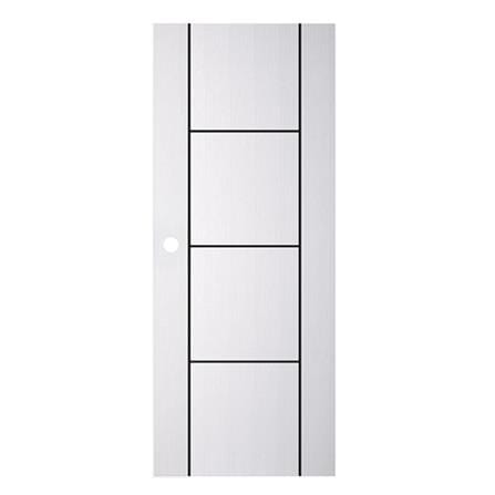 ประตูภายนอก UPVC PARAZZO PUN04 80X200 ซม. สีขาว เจาะลูกบิด