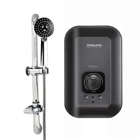 เครื่องทำน้ำอุ่น MAZUMA MIRACLE METALIC 5500 วัตต์ สีดำ
