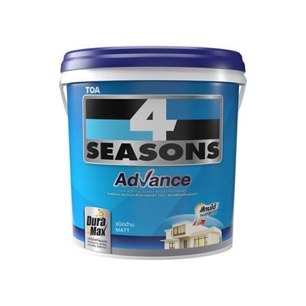 สีรองพื้นปูนใหม่ ชนิดด้าน TOA 4 SEASONS ADVANCE A1111 9 ลิตร