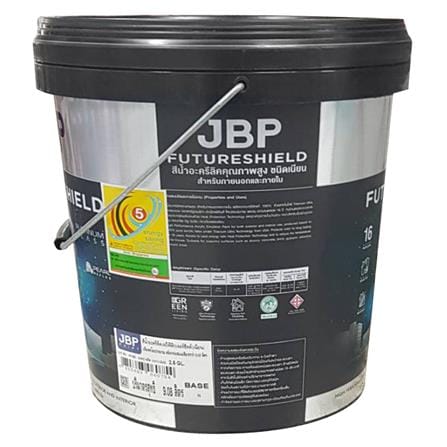 สีน้ำทาภายนอก ชนิดเนียน JBP FUTURESHIELD BASE B สีขาว 2.5 แกลลอน_1