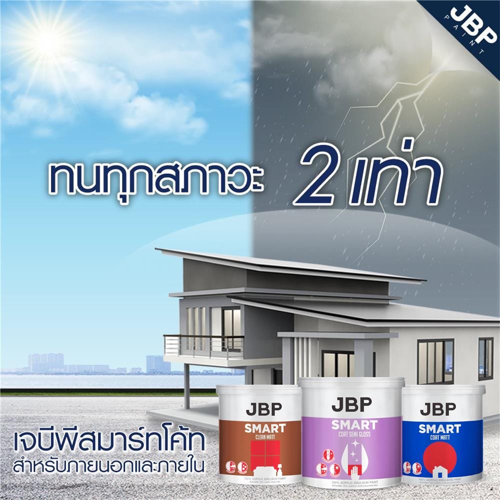 สีรองพื้นปูนใหม่กันด่าง JBP SMART COAT PRIMER 1 แกลลอน
