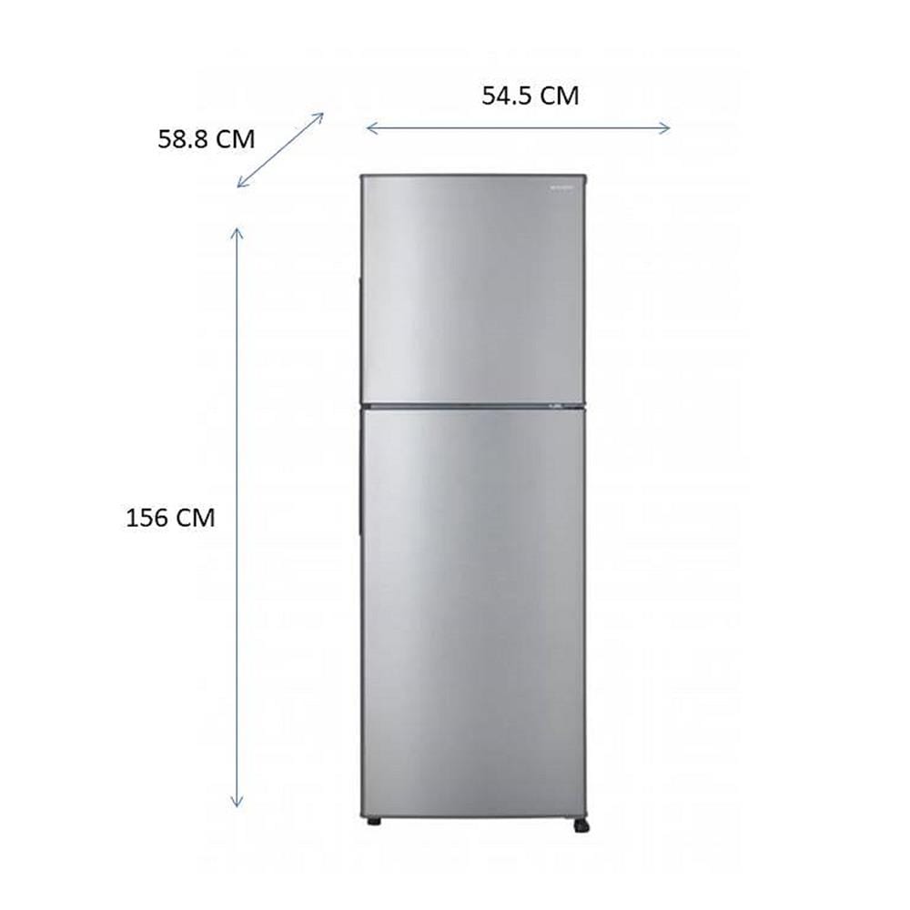 ตู้เย็น 2 ประตู SHARP SJ-Y22T-SL 7.9 คิว สีเงิน