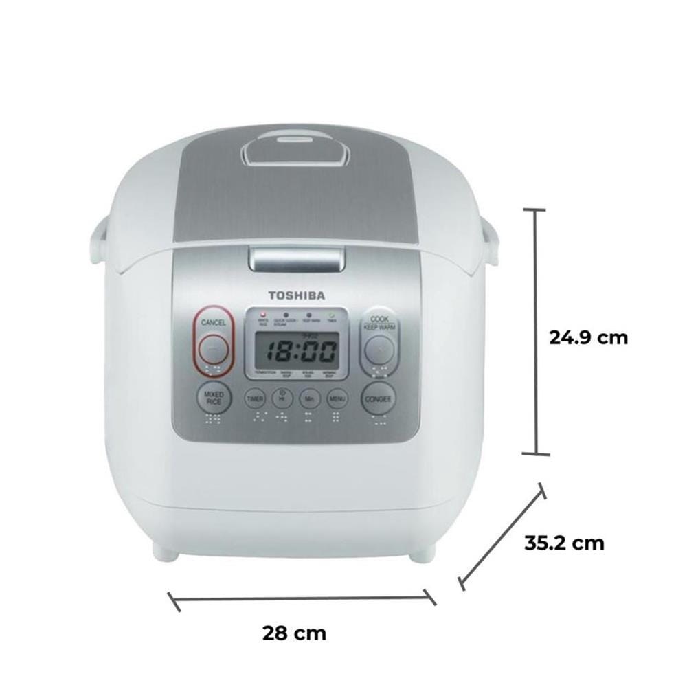 หม้อหุงข้าว DIGITAL TOSHIBA RC18NMF(WT)A 1.80ลิตร
