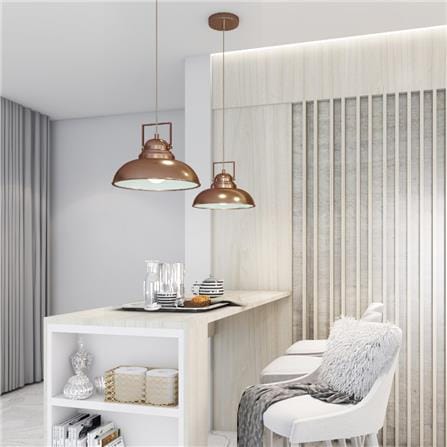 ไฟช่อ CARINI H9474-1LRC สีทองแดง 1 หัว_3