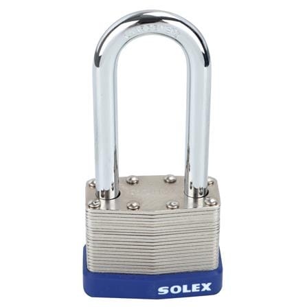 กุญแจสปริง SOLEX LAMINATED 50L 50 มม. สีสเตนเลส_0