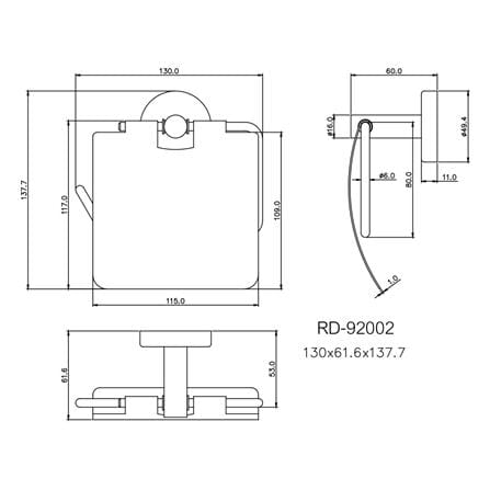 ที่ใส่กระดาษชำระ PRIME RD-92002 สีสเตนเลส_2