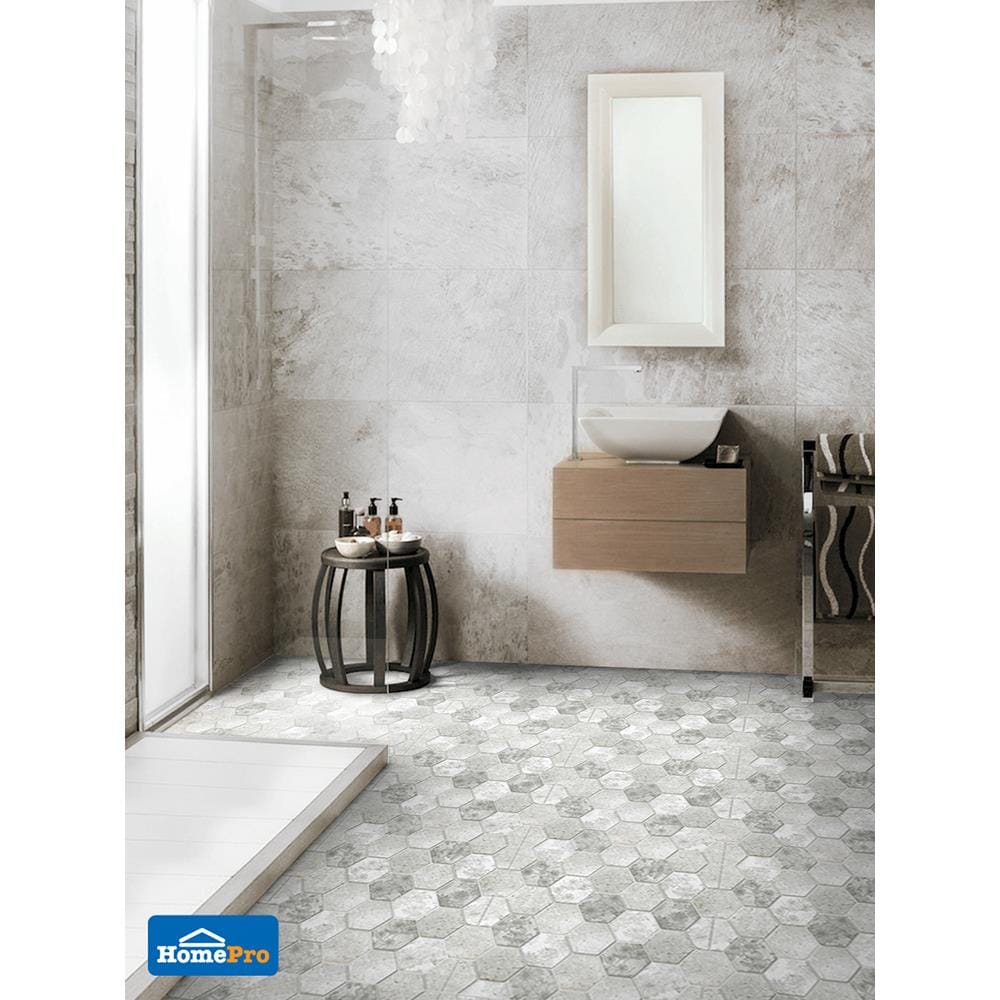 กระเบื้องพื้น 16x16 นิ้ว DURAGRES โดมินิค เทา A 1M2