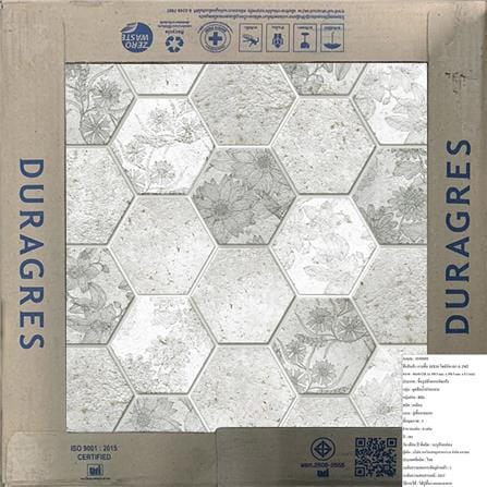 กระเบื้องพื้น 16x16 นิ้ว DURAGRES โดมินิค เทา A 1M2_6
