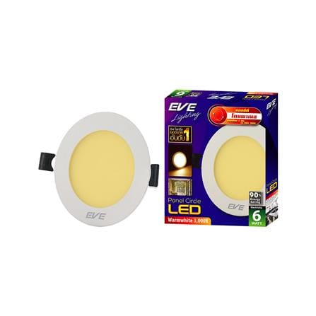 ดาวน์ไลท์ LED EVE PANEL CIRCLE LED 3 นิ้ว 6 วัตต์ WARM WHITE สีขาว_5