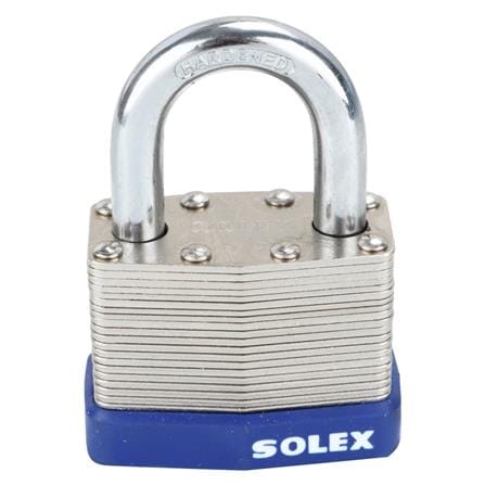 กุญแจสปริง SOLEX LAMINATED 50 มม. สีสเตนเลส