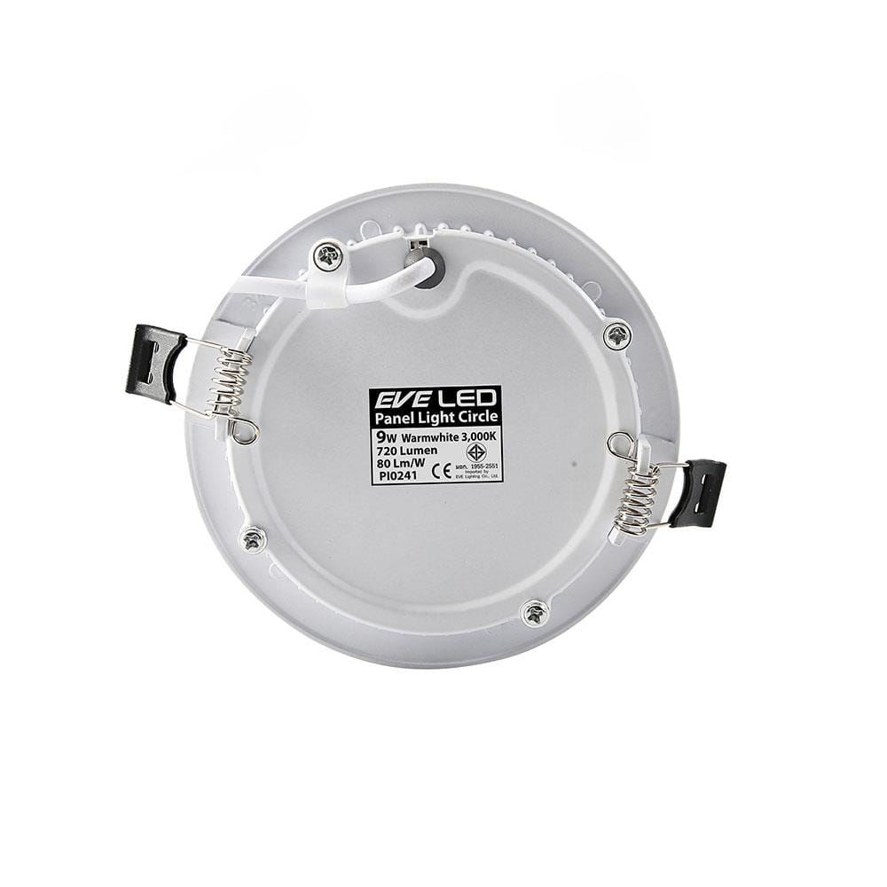 ดาวน์ไลท์ LED EVE PANEL CIRCLE 5.71 นิ้ว 9 วัตต์ WARM WHITE สีขาว
