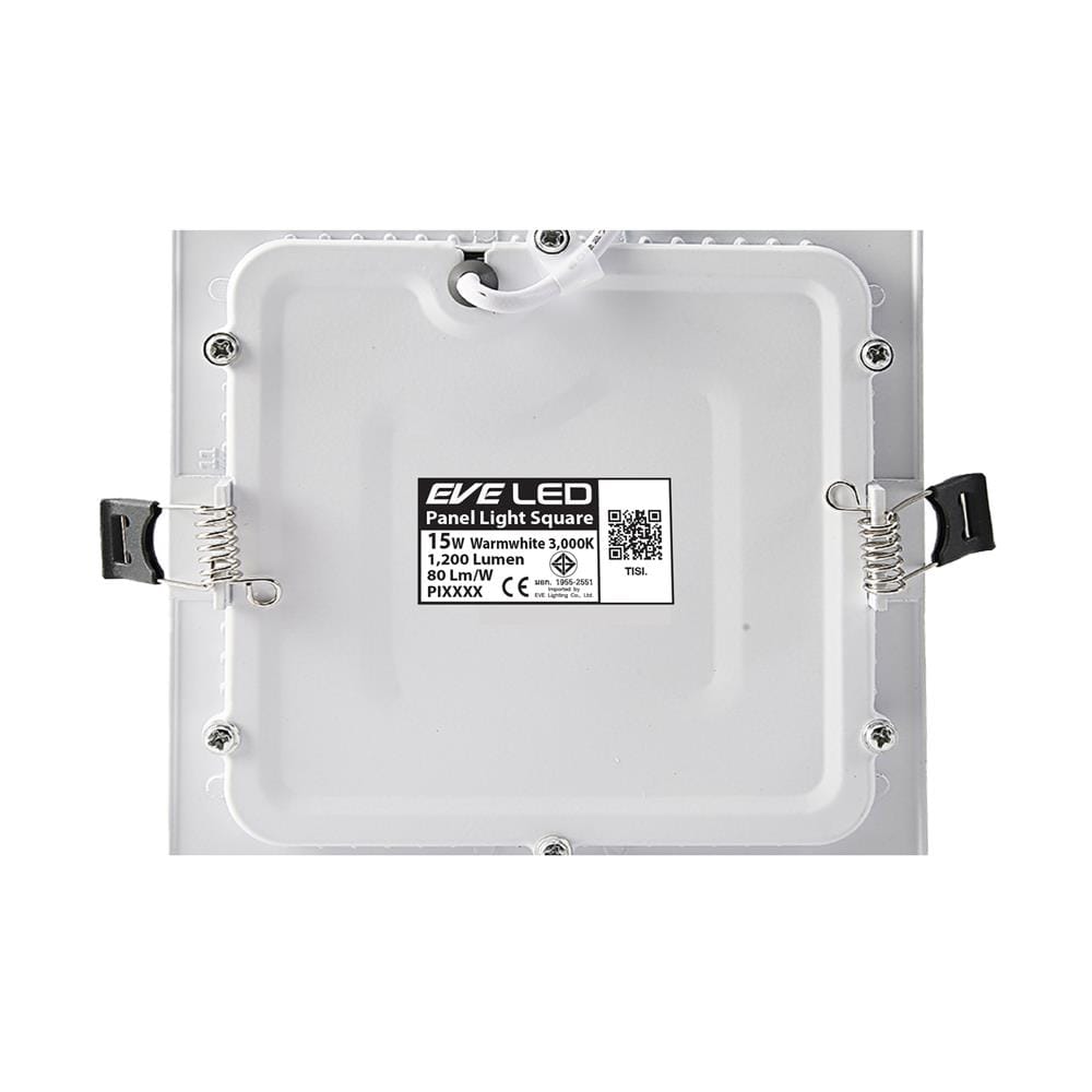 ดาวน์ไลท์ LED EVE PANEL SQUARE LED 7.5 นิ้ว 15 วัตต์ WARM WHITE สีขาว