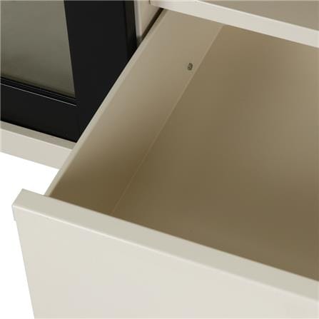 ตู้วางทีวี KIOSK LT-002 BL 132 ซม. สีขาว/ดำ_4