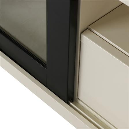 ตู้วางทีวี KIOSK LT-002 BL 132 ซม. สีขาว/ดำ_6