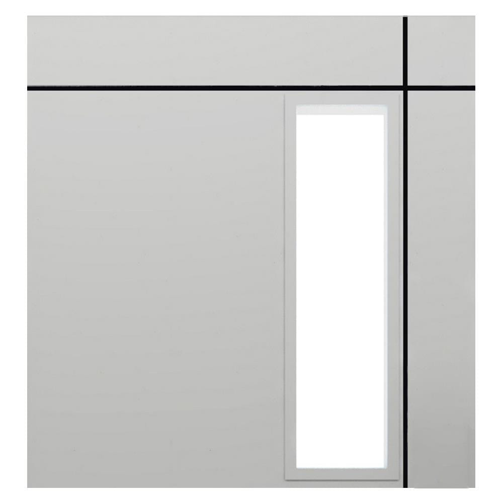 UPVC DOOR PARAZZO ED FROSTED GLASS 100X200CM WHITE