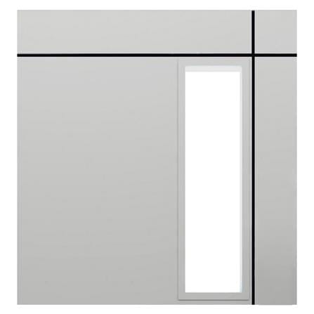 UPVC DOOR PARAZZO ED FROSTED GLASS 100X200CM WHITE_2