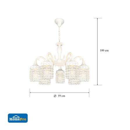ไฟช่อ CARINI H9623-7 แก้ว/อะคริลิค/สีใส 7หัว_7