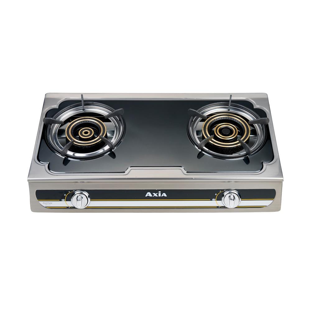 เตาแก๊สตั้งโต๊ะ 2 หัวแก๊ส AXIA DRB-1214