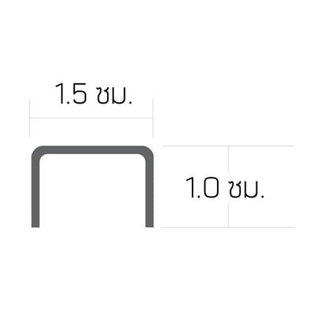 กรุยเชิงสเตนเลส DP BSC152421 1.5 ซม. 2.4 ม. สีเงินเงา_2