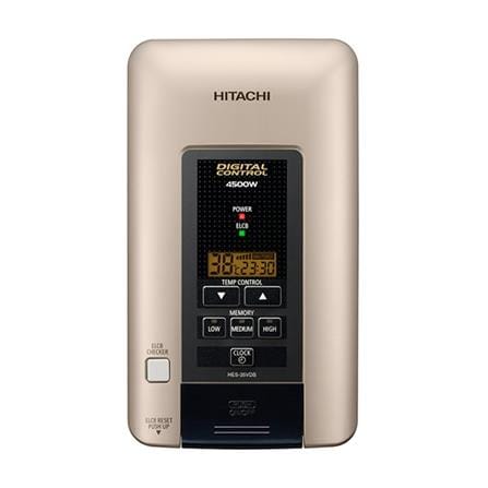 เครื่องทำน้ำอุ่น HITACHI HES 45VDS 4500 วัตต์ สีทอ...