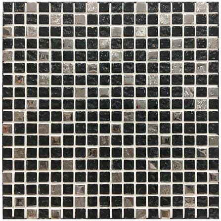 โมเสคแก้ว 30X30 ซม. โบนันซ่า เงิน #4_0
