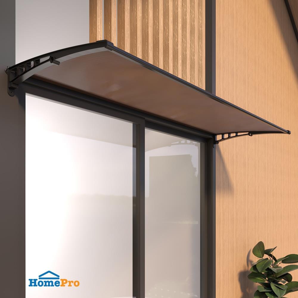 กันสาดโพลีคาร์บอเนต ผิวส้ม SUNSHIELD 100x150 ซม. สีน้ำตาลเข้ม