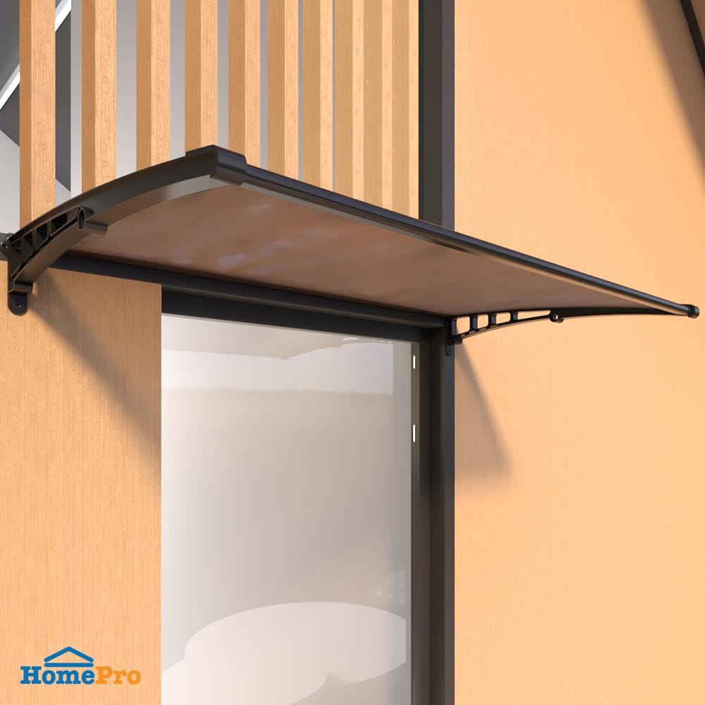 กันสาดโพลีคาร์บอเนต ผิวส้ม SUNSHIELD 60x100 ซม. สีน้ำตาลเข้ม