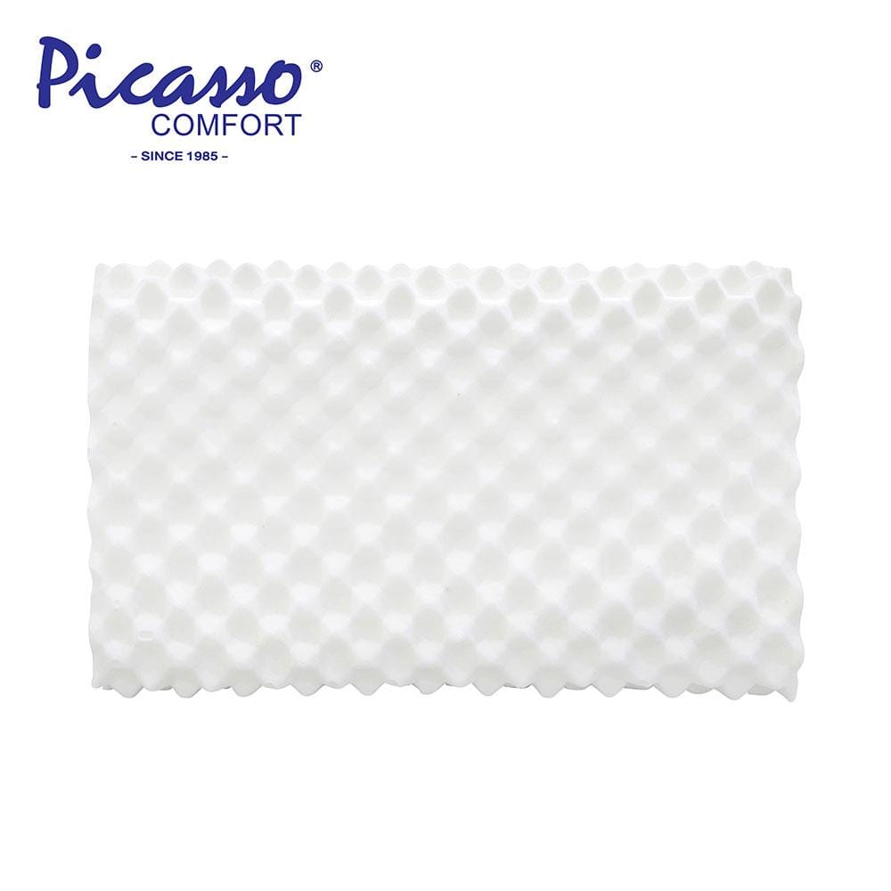 หมอนสุขภาพ ยางพารา PICASSO COMFORT CONTROL 14x24 นิ้ว สีขาว