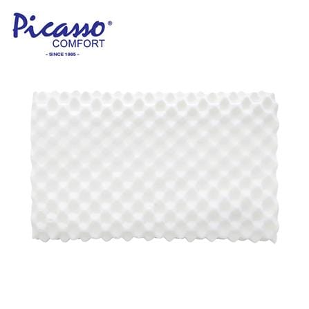หมอนสุขภาพ ยางพารา PICASSO COMFORT CONTROL 14x24 นิ้ว สีขาว_0