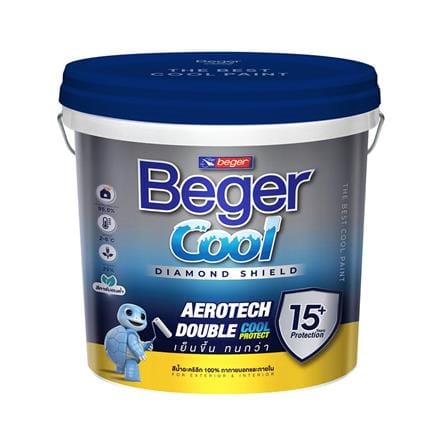 สีน้ำทาภายนอก ชนิดกึ่งเงา BEGER COOL DIAMONDSHIELD 15 BASE B 9 ลิตร