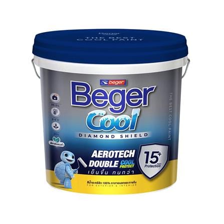 สีน้ำทาภายนอก ชนิดด้าน BEGER COOL DIAMONDSHIELD 15 BASE B 2.5 แกลลอน