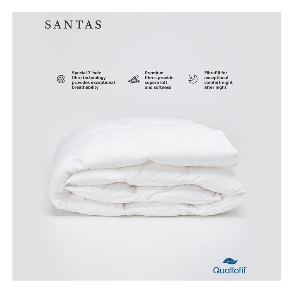 ไส้ผ้านวม SANTAS QUALLOFIL 100X90 นิ้ว สีขาว