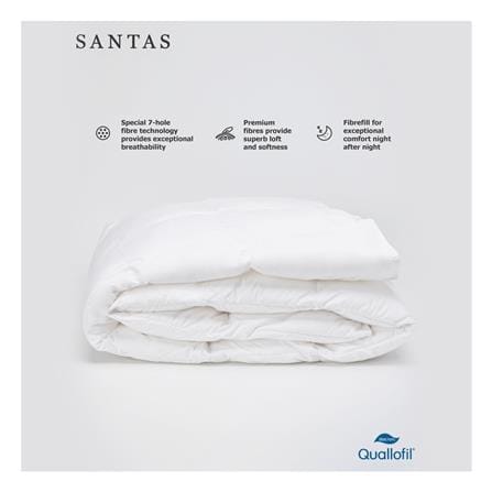 ไส้ผ้านวม SANTAS QUALLOFIL 100X90 นิ้ว สีขาว_2