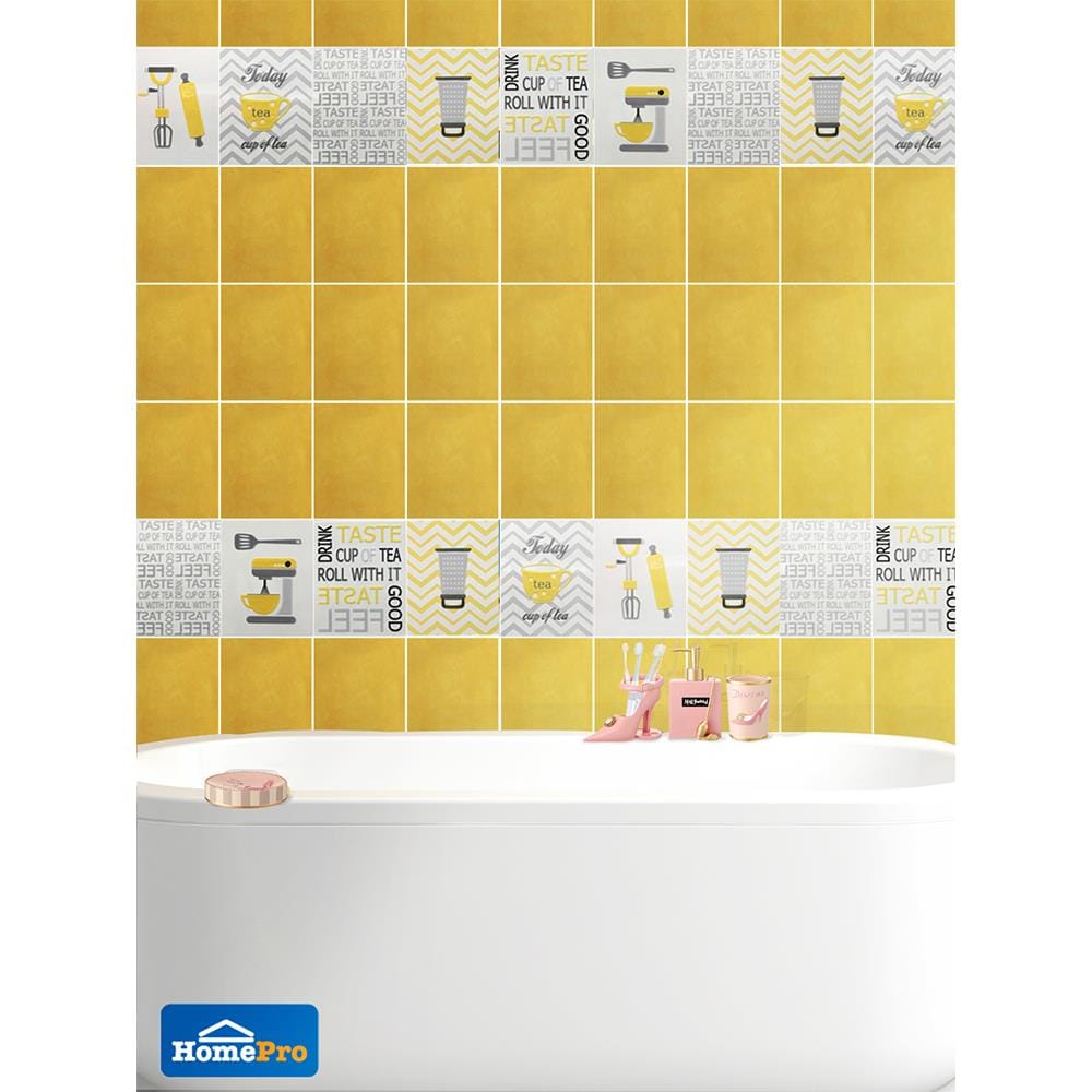 กระเบื้องผนังภาพชุด 8x10 นิ้ว คิทเช่นไอเดีย ขาว A