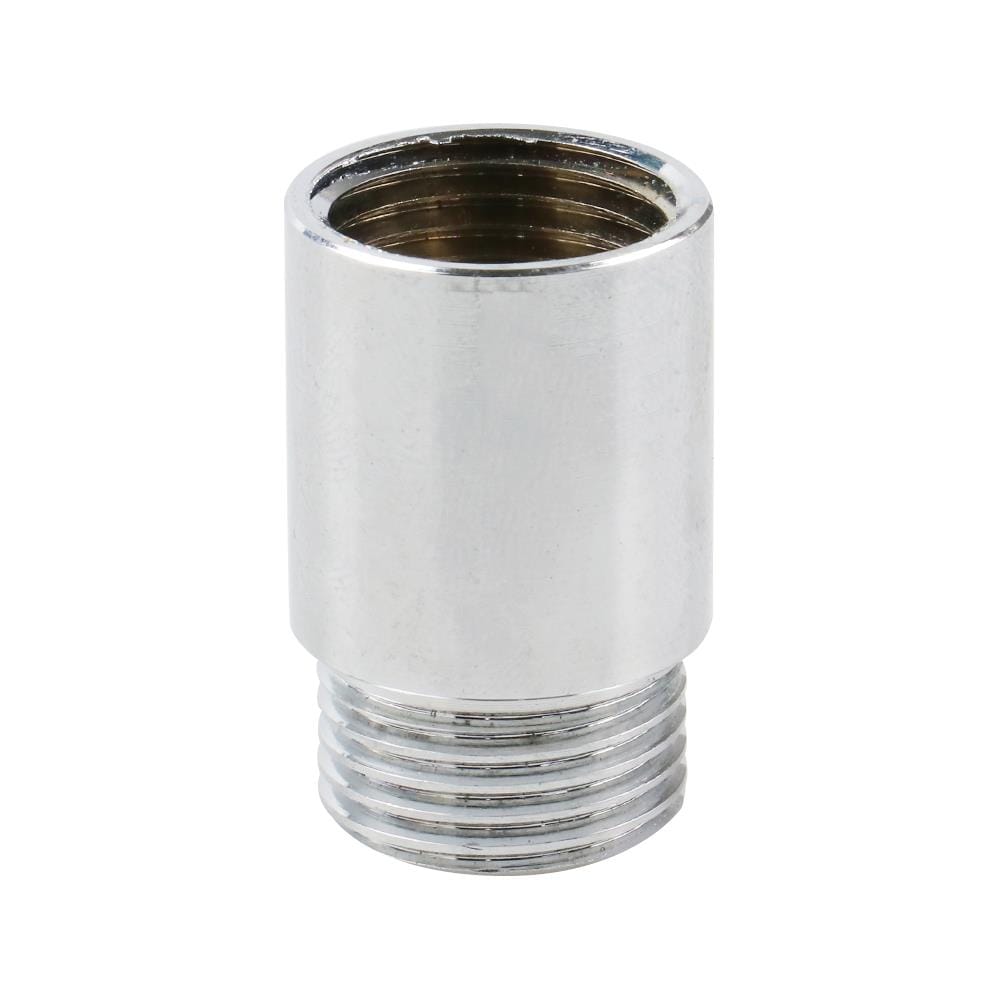 ข้อต่อตรงทองเหลือง ANA 1/2 นิ้ว x25 MM สีโครม
