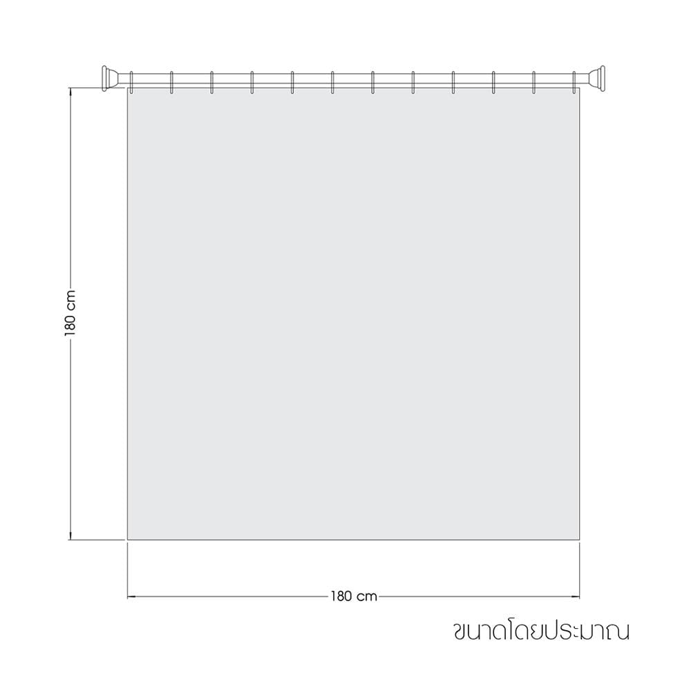 ม่านห้องน้ำ POLYESTER WSP SCP-3/A7213 180x180ซม.