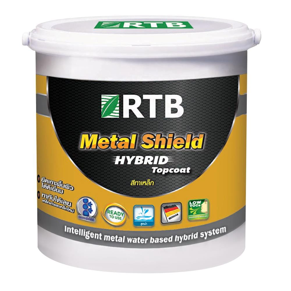 สีทาเหล็ก RTB METAL SHIELD HYBRID TOPCOAT สีเงิน 1 แกลลอน